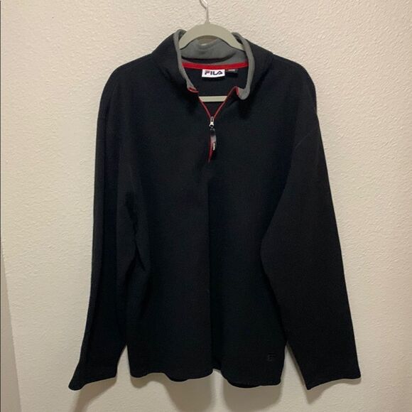 Fila Other - Fila Black Zip Up Sweatshirt Men's Size 2XL